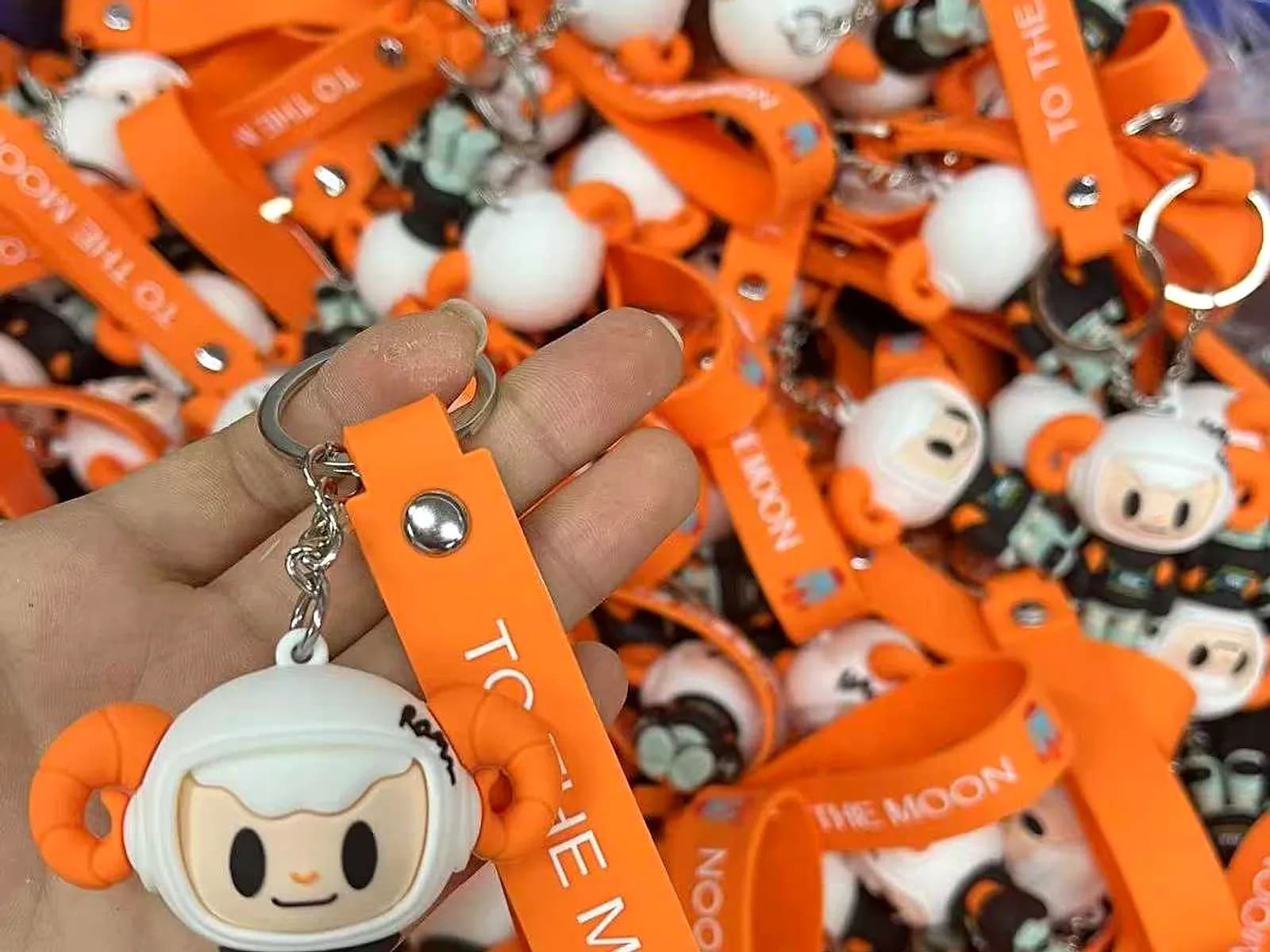 PVC charm and lanyard set — custom keychains manufactured in Shenzhen by Custom Plush Toy Factory