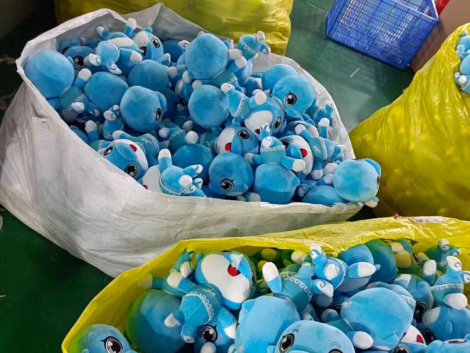 Production floor photograph at Custom Plush Toy Factory in Shenzhen