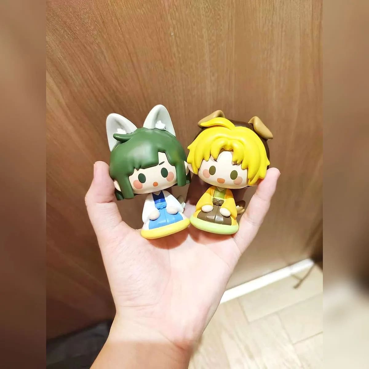 Chibi anime PVC figure pair — custom pvc figures manufactured in Shenzhen by Custom Plush Toy Factory