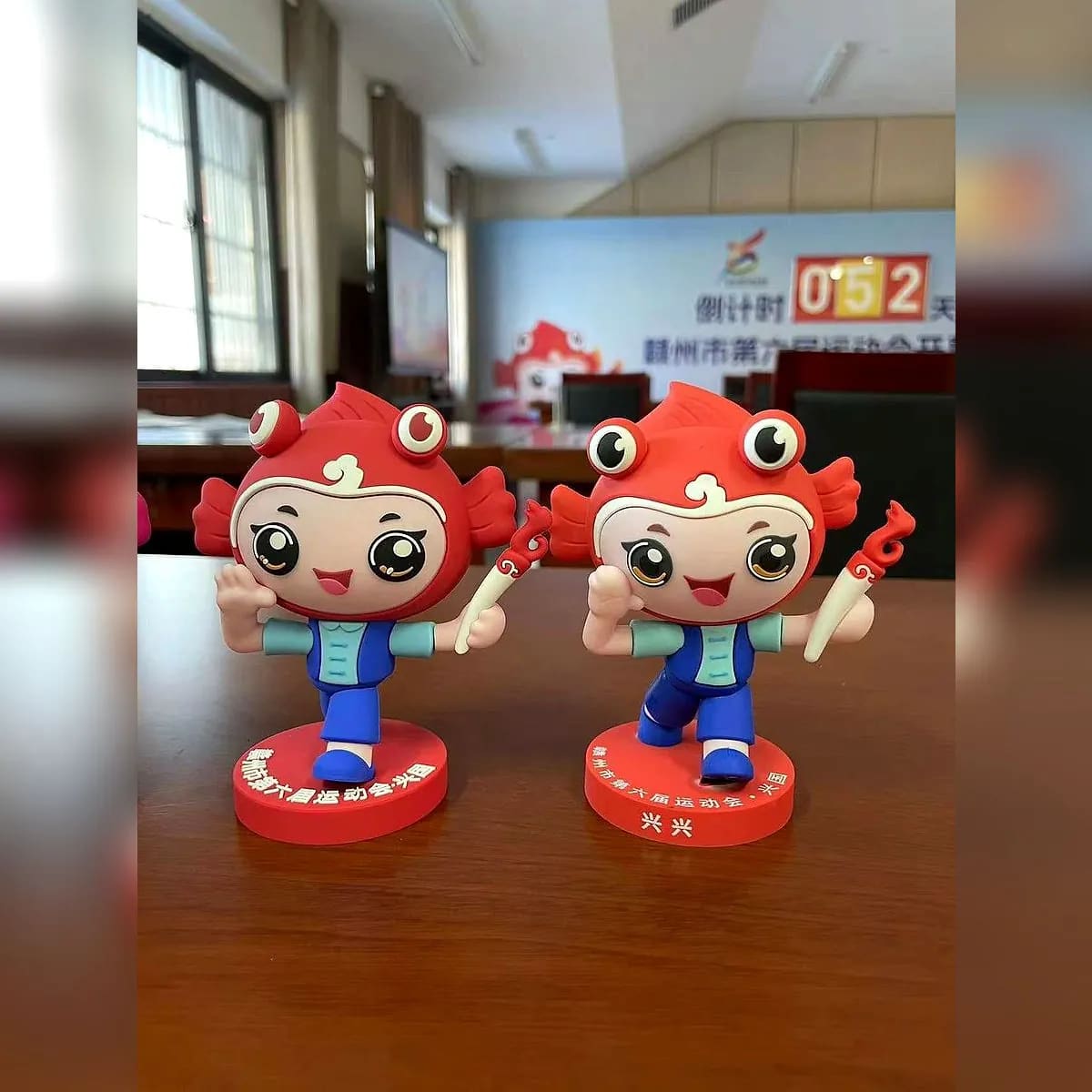 City mascot vinyl figures — custom pvc figures manufactured in Shenzhen by Custom Plush Toy Factory