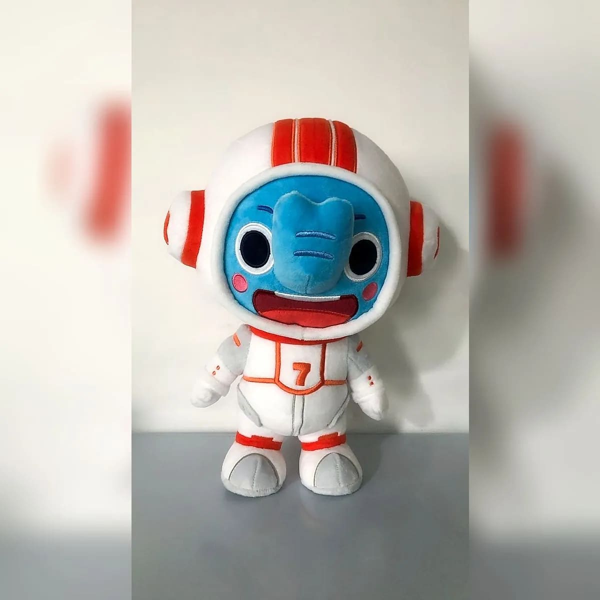 Astronaut robot mascot plush — custom brand mascots manufactured in Shenzhen by Custom Plush Toy Factory