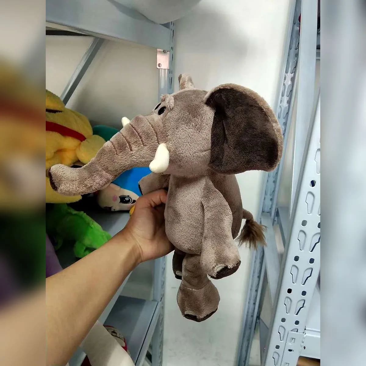 Weighted elephant plush — custom plush accessories manufactured in Shenzhen by Custom Plush Toy Factory