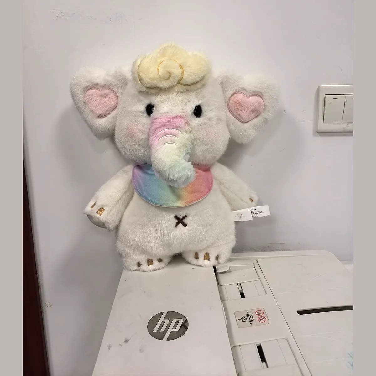 White elephant plush toy — custom plush toys manufactured in Shenzhen by Custom Plush Toy Factory