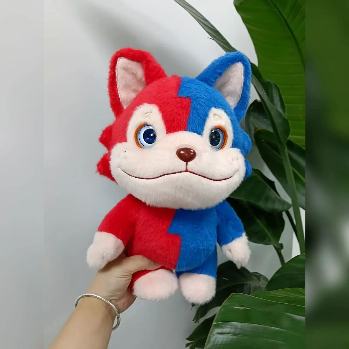 Two-tone fox plush toy — custom plush toys manufactured in Shenzhen by Custom Plush Toy Factory
