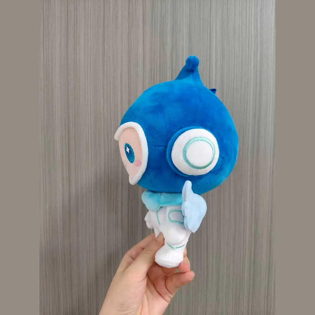 Water-drop utility mascot — custom brand mascots manufactured in Shenzhen by Custom Plush Toy Factory